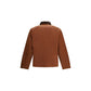 Brown Cotton Full-Length Jacket