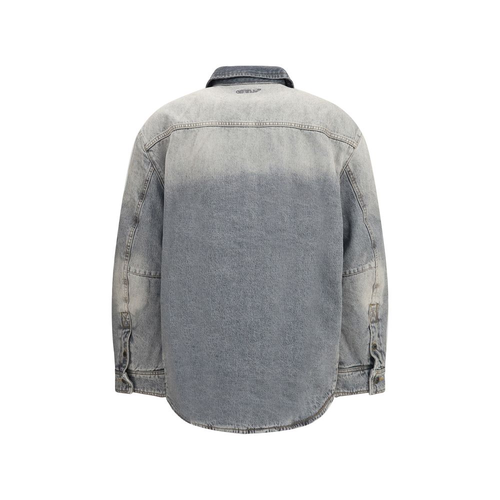Gray Cotton Denim Jacket