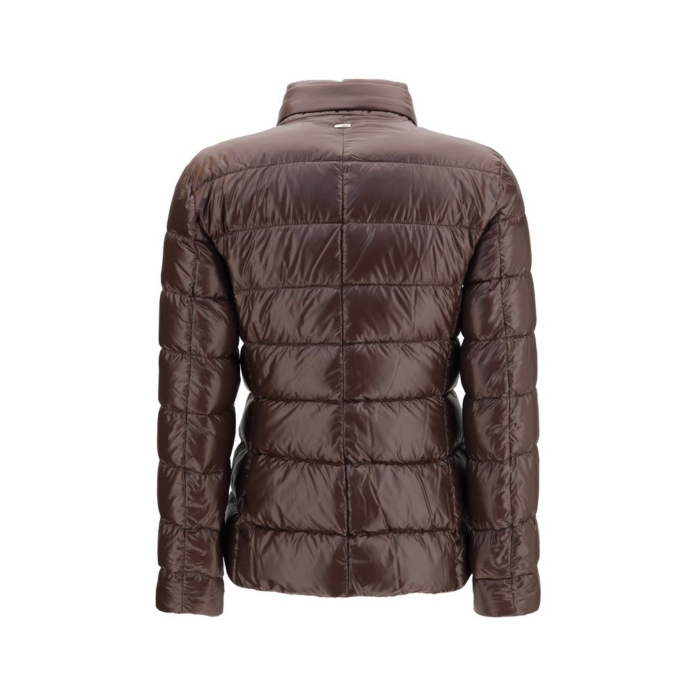Brown Goose Down Full-Length Jacket