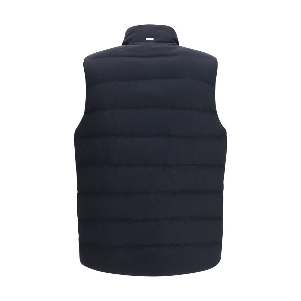 Blue Wool Oves Aries Sleeveless Jacket