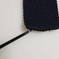 Dark Blue Textured Knitted Adjustable Necktie Accessory Tie