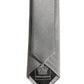 Gray Satin 100% Silk Adjustable Tied Men Necktie Tie
