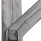 Gray Satin 100% Silk Adjustable Tied Men Necktie Tie