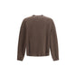 Brown Cotton Sweatshirt