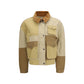 Beige Cotton Full-Length Jacket