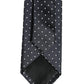 Dark Blue Polka Dot Silk Adjustable Necktie Accessory Tie