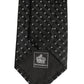 Black Jacquard Silk Adjustable Men Necktie Accessory Tie