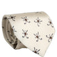 Off White Printed Silk Adjustable Necktie Accessory  Tie