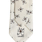 Off White Printed Silk Adjustable Necktie Accessory  Tie