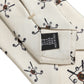 Off White Printed Silk Adjustable Necktie Accessory  Tie