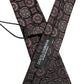 Dark Purple Geometric Adjustable Necktie Accessory Tie