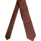 Brown Silk Classic Adjustable Men Necktie Accessory Tie