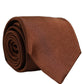 Brown Silk Classic Adjustable Men Necktie Accessory Tie