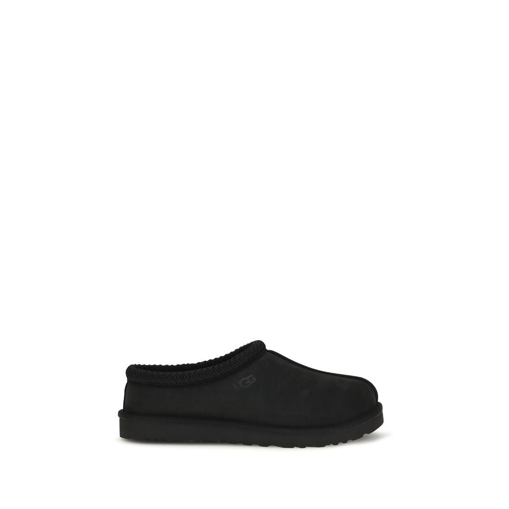 Black Nubuc Leather Clogs
