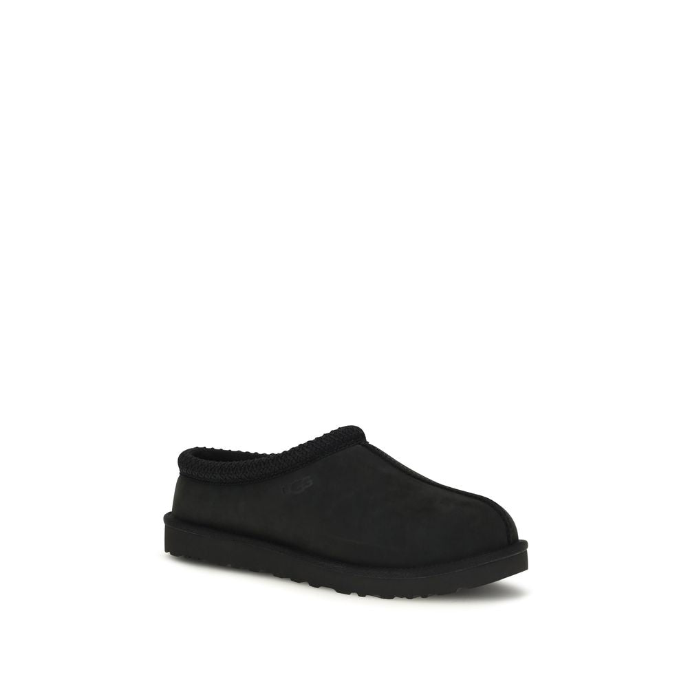 Black Nubuc Leather Clogs
