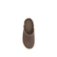 Brown Nubuc Leather Clogs