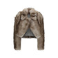 Gray Polyester Full-Length Jacket