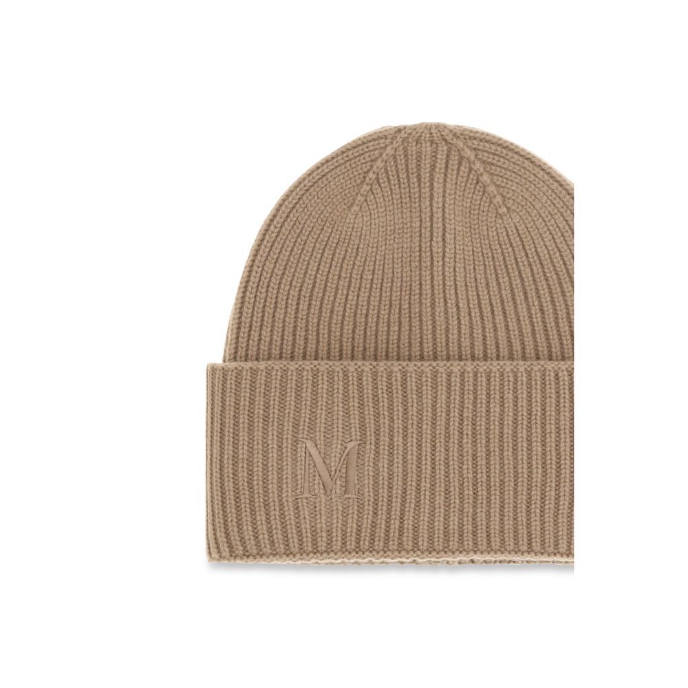 Beige Cashmere Beanie