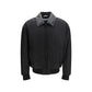 Black Nylon Bomber