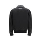 Black Nylon Bomber