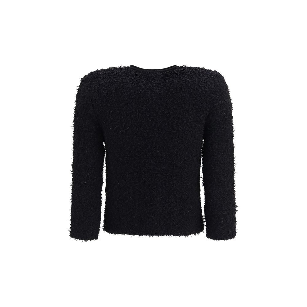 Black Viscose Shell Jacket