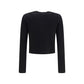 Black Viscose Cardigan