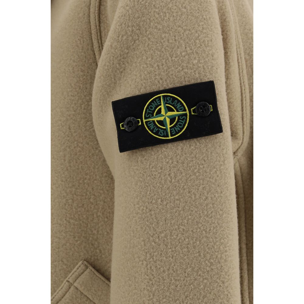 Beige Wool Oves Aries Full-Length Jacket