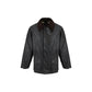 Black Cotton Full-Length Jacket