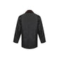 Black Cotton Full-Length Jacket