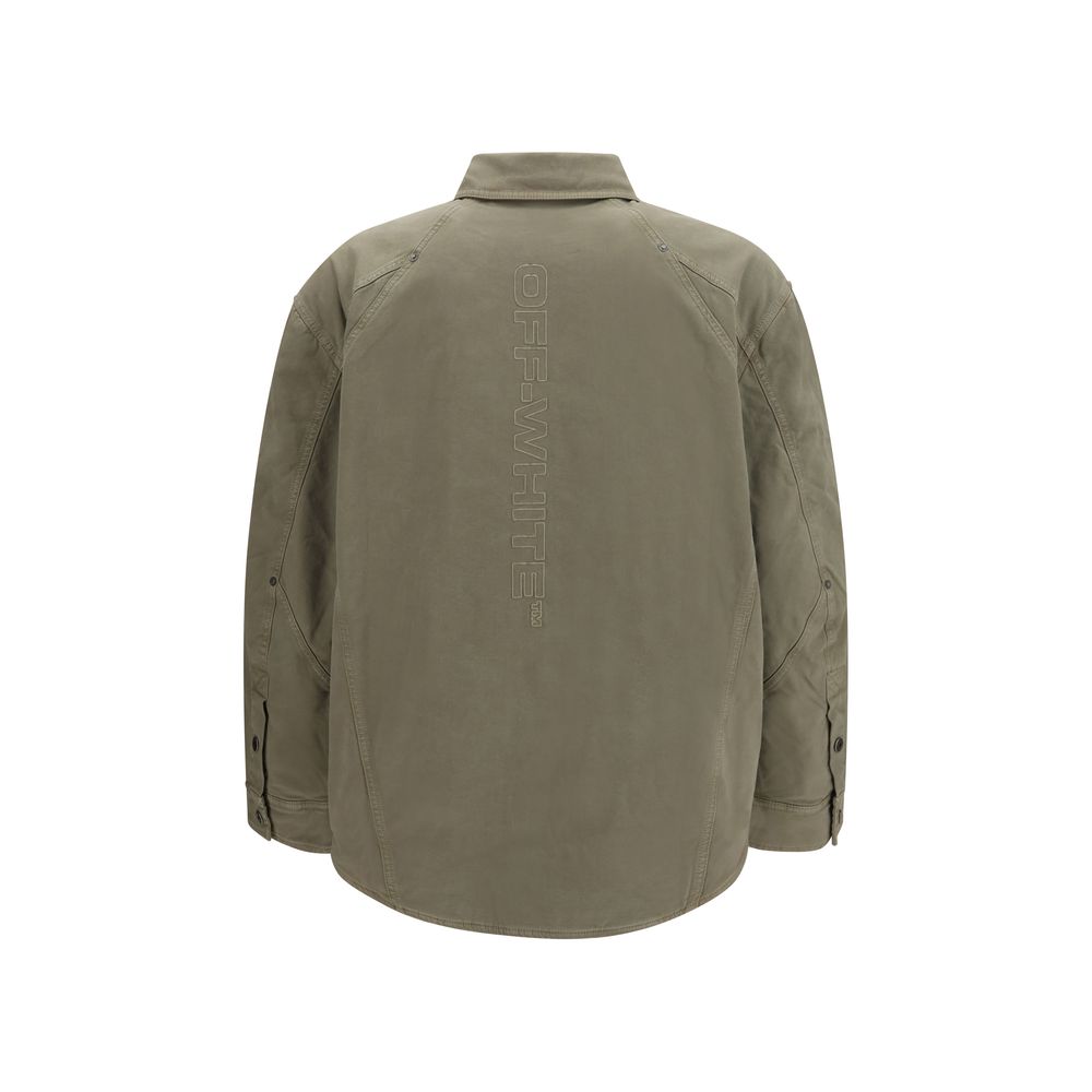 Bicolor Cotton Shell Jacket