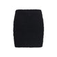 Black Viscose Mini Skirt