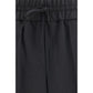Black Wool Oves Aries Casual Pants