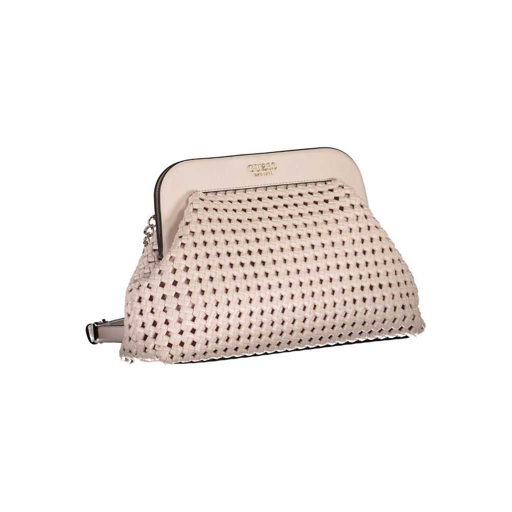 Pink Polyurethane Women's Handbag