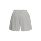 White Cotton Bermuda Shorts