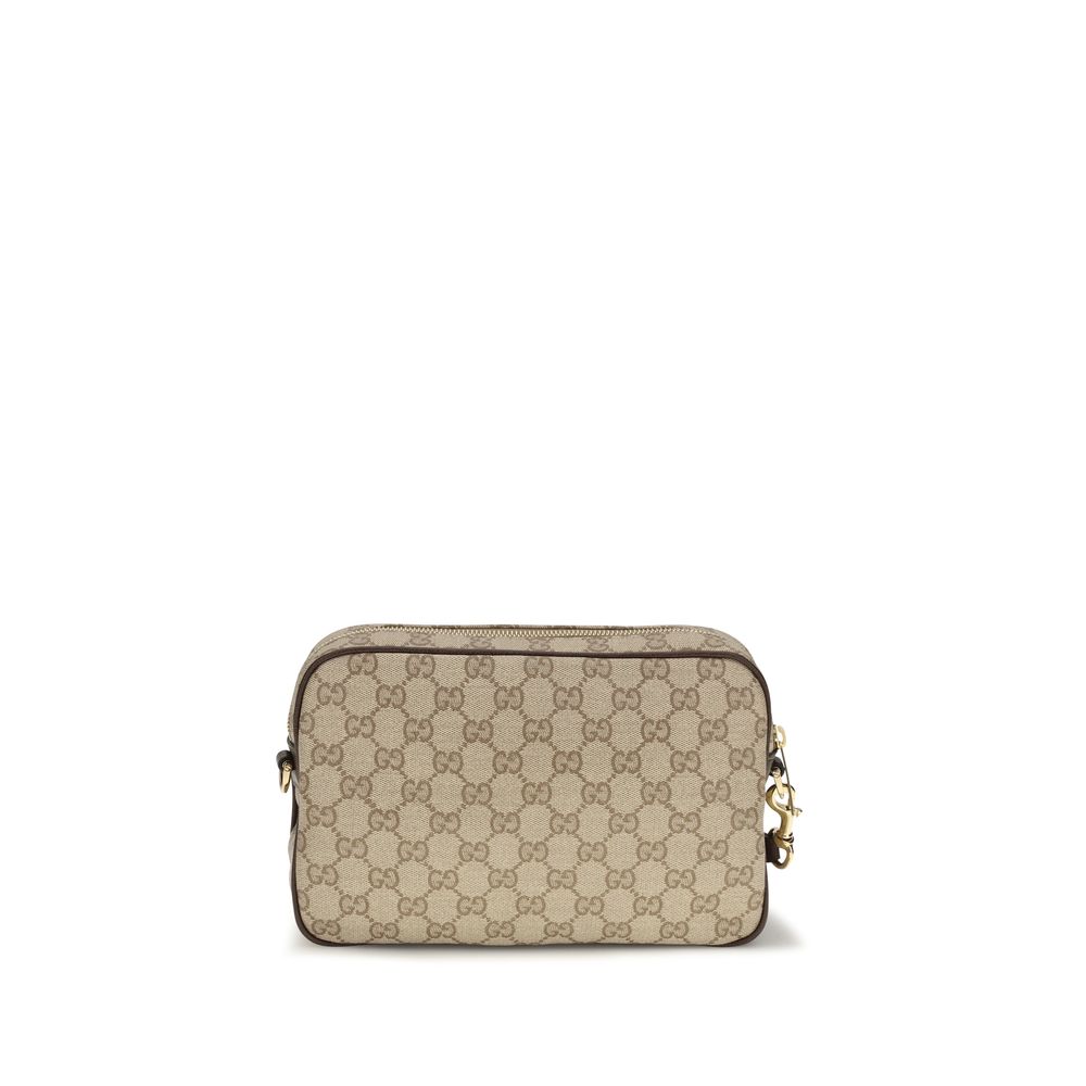 Beige Fabric Shoulder Bag