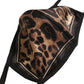 Brown Black Leopard Print Elastic Ear Strap Face Mask