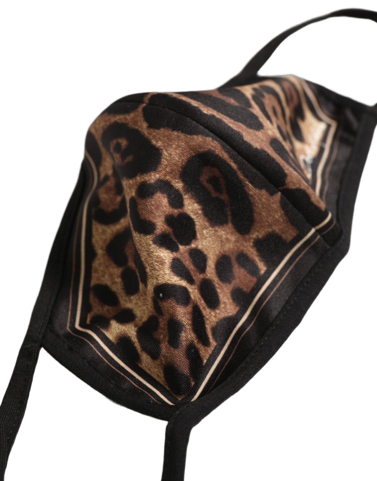 Brown Black Leopard Print Elastic Ear Strap Face Mask