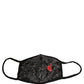 Black Heart DG Logo Monogram Elastic Ear Strap Face Mask