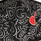 Black Heart DG Logo Monogram Elastic Ear Strap Face Mask