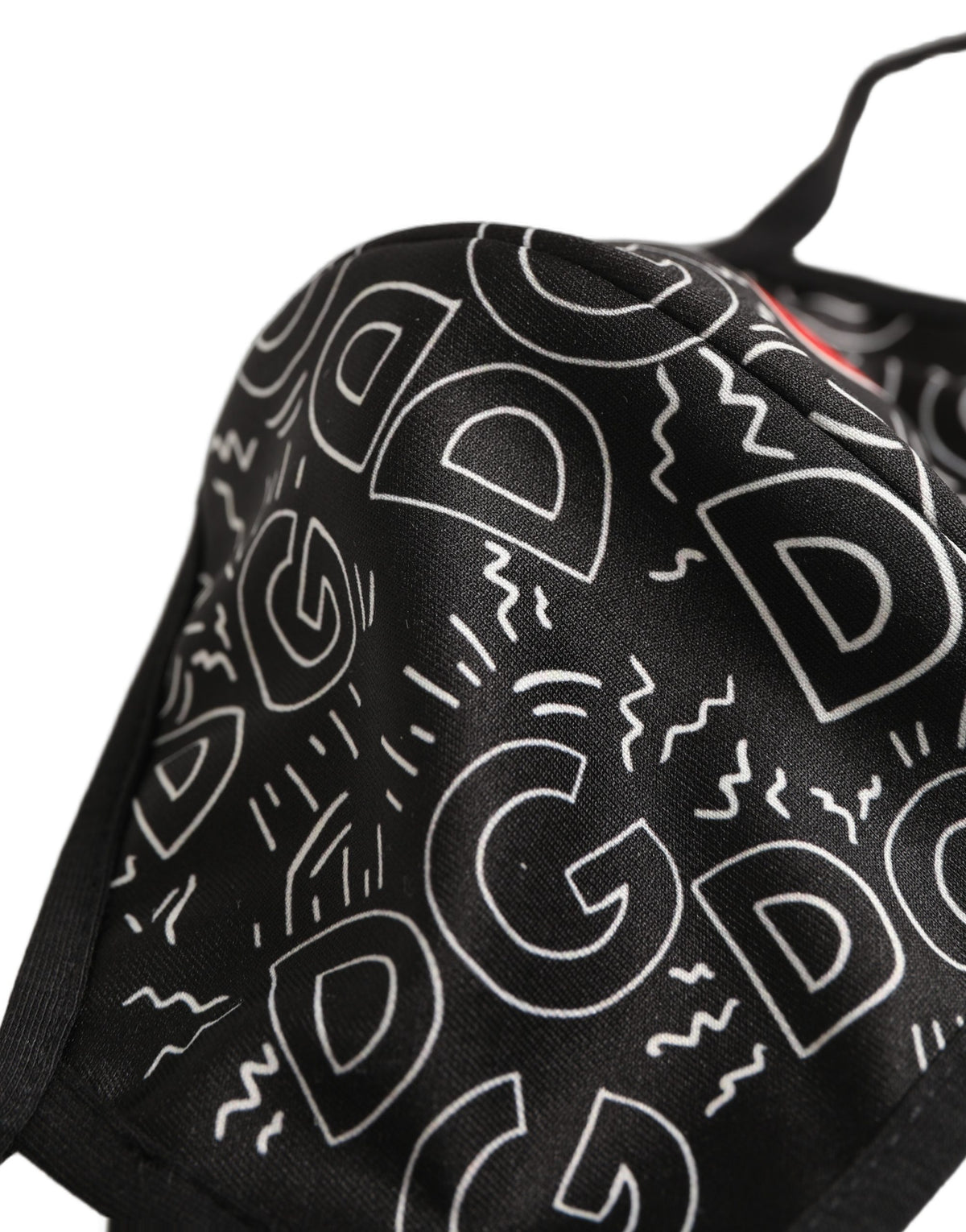 Black Heart DG Logo Monogram Elastic Ear Strap Face Mask