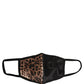 Brown Black Leopard Print Elastic Ear Strap Face Mask
