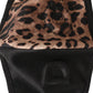 Brown Black Leopard Print Elastic Ear Strap Face Mask