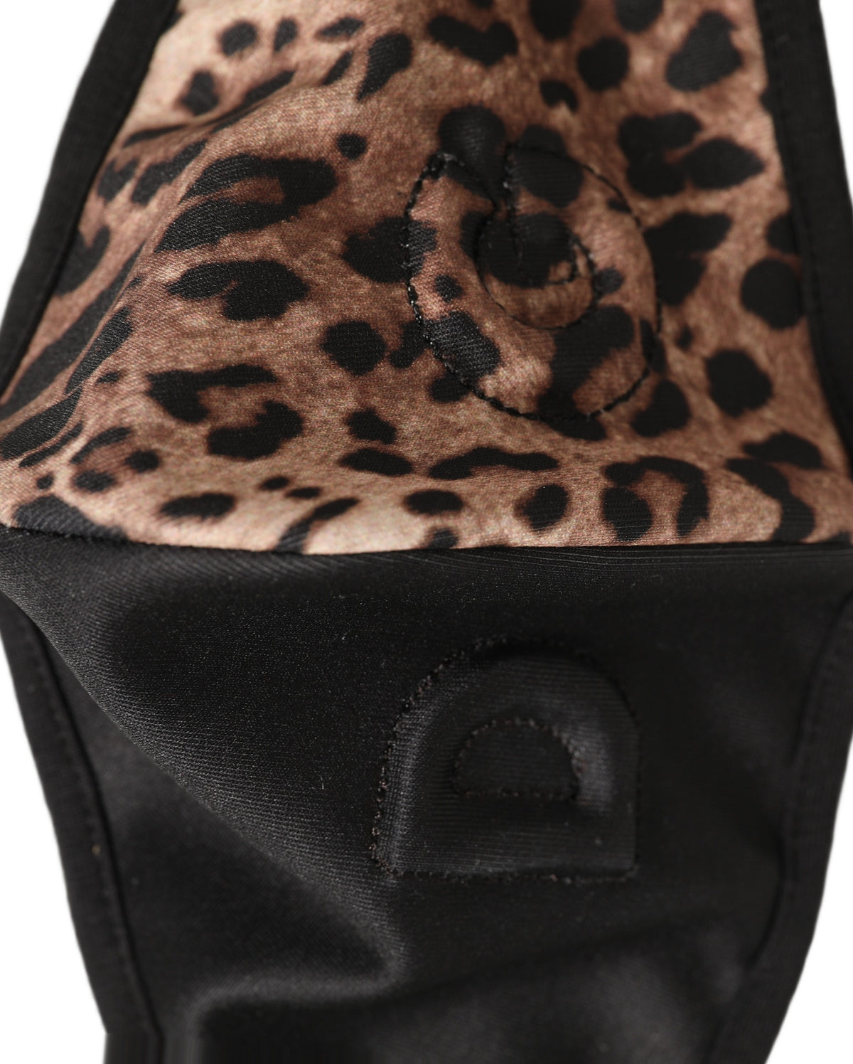 Brown Black Leopard Print Elastic Ear Strap Face Mask