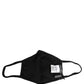 Black Baroque Print Polka Dot Elastic Ear Strap Face Mask