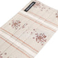 Beige Floral Print Pleated Elastic Ear Strap Face Mask