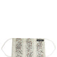 White Floral Cotton Pleated Elastic Ear Strap Face Mask
