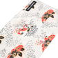 White Floral Cotton Pleated Elastic Ear Strap Face Mask