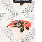 White Floral Cotton Pleated Elastic Ear Strap Face Mask