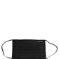 Black 100% Cotton Pleated Elastic Ear Strap Face Mask
