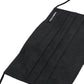 Black 100% Cotton Pleated Elastic Ear Strap Face Mask